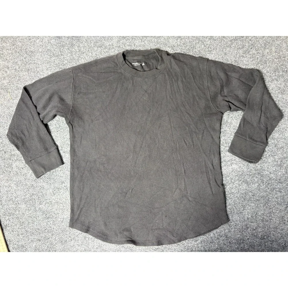 Banana Republic Jacket Mens Medium Gray Long Sleeve 1/4 Zip Polartec Long Sleeve